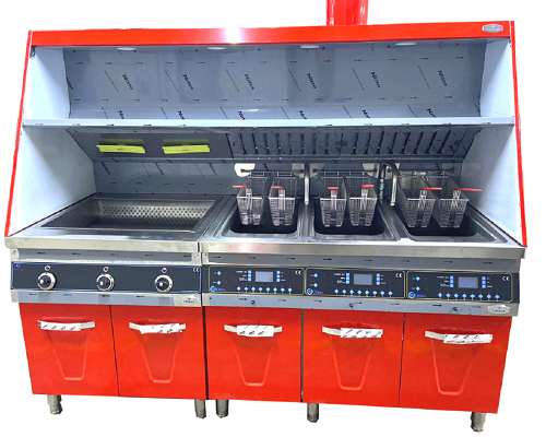 Station de friteuse avec électricité